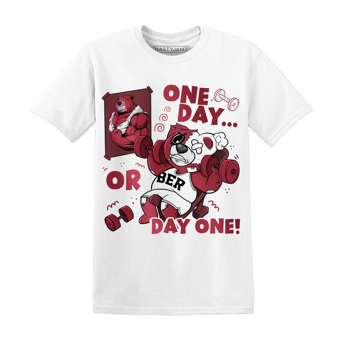 High 85 Metallic Burgundy 1s T Shirt Match BER Gymmer - NastyJamz