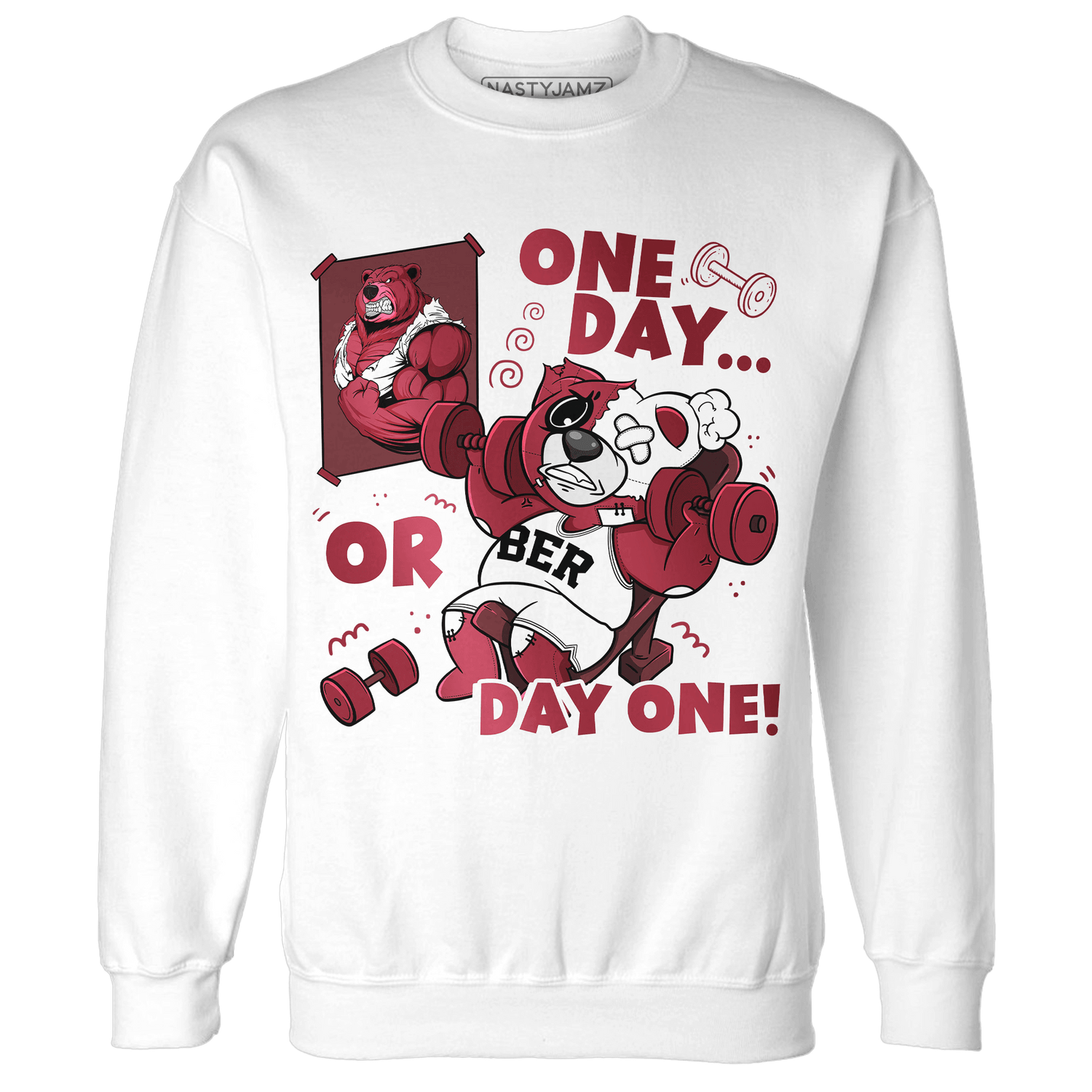 High 85 Metallic Burgundy 1s Sweatshirt Match BER Gymmer - NastyJamz