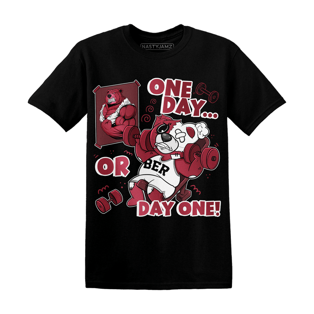 High 85 Metallic Burgundy 1s T Shirt Match BER Gymmer - NastyJamz