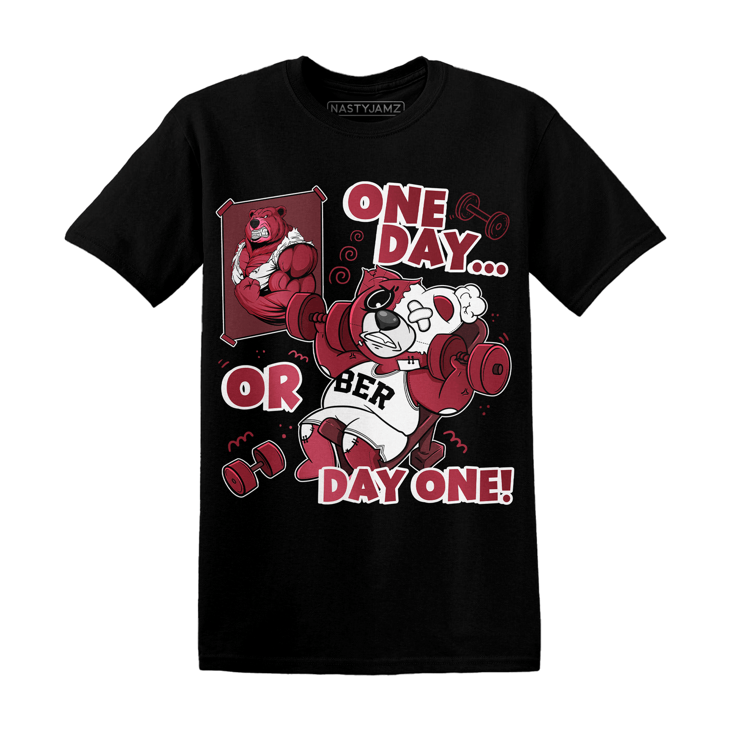 High 85 Metallic Burgundy 1s T Shirt Match BER Gymmer - NastyJamz