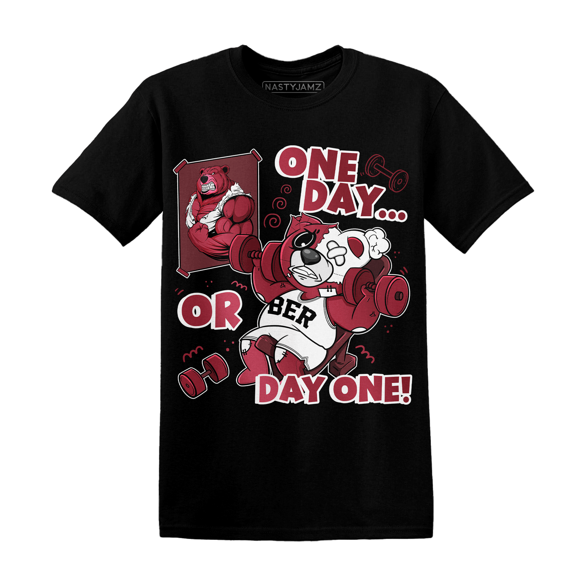 High 85 Metallic Burgundy 1s T Shirt Match BER Gymmer - NastyJamz