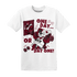 High White Team Red 1s T Shirt Match BER Gymmer - NastyJamz