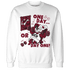 High White Team Red 1s Sweatshirt Match BER Gymmer - NastyJamz