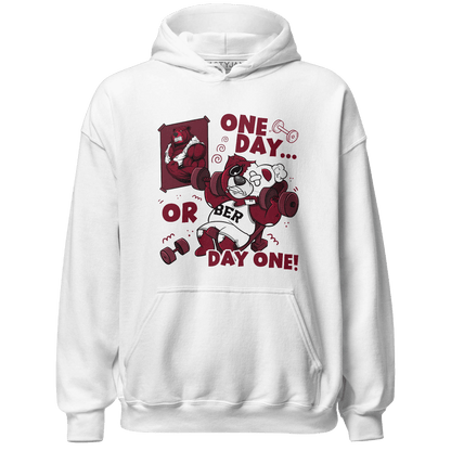 High White Team Red 1s Hoodie Match BER Gymmer - NastyJamz