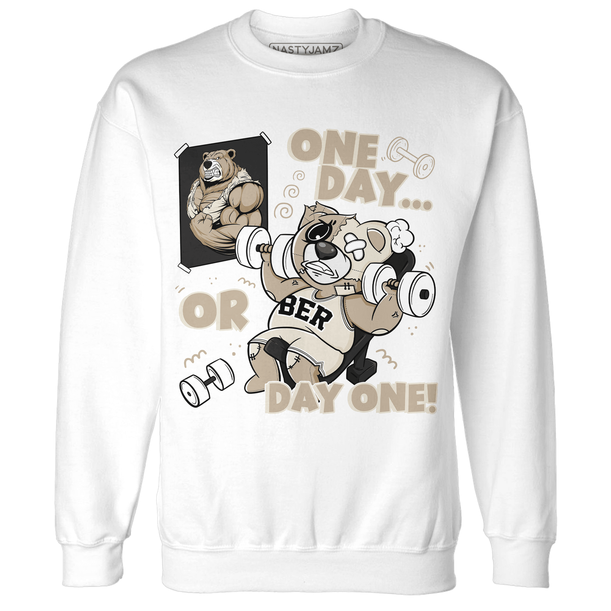 Latte 1s Sweatshirt Match BER Gymmer - NastyJamz