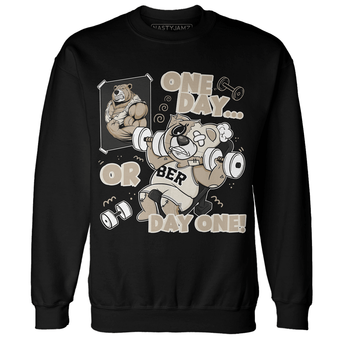 Latte 1s Sweatshirt Match BER Gymmer - NastyJamz