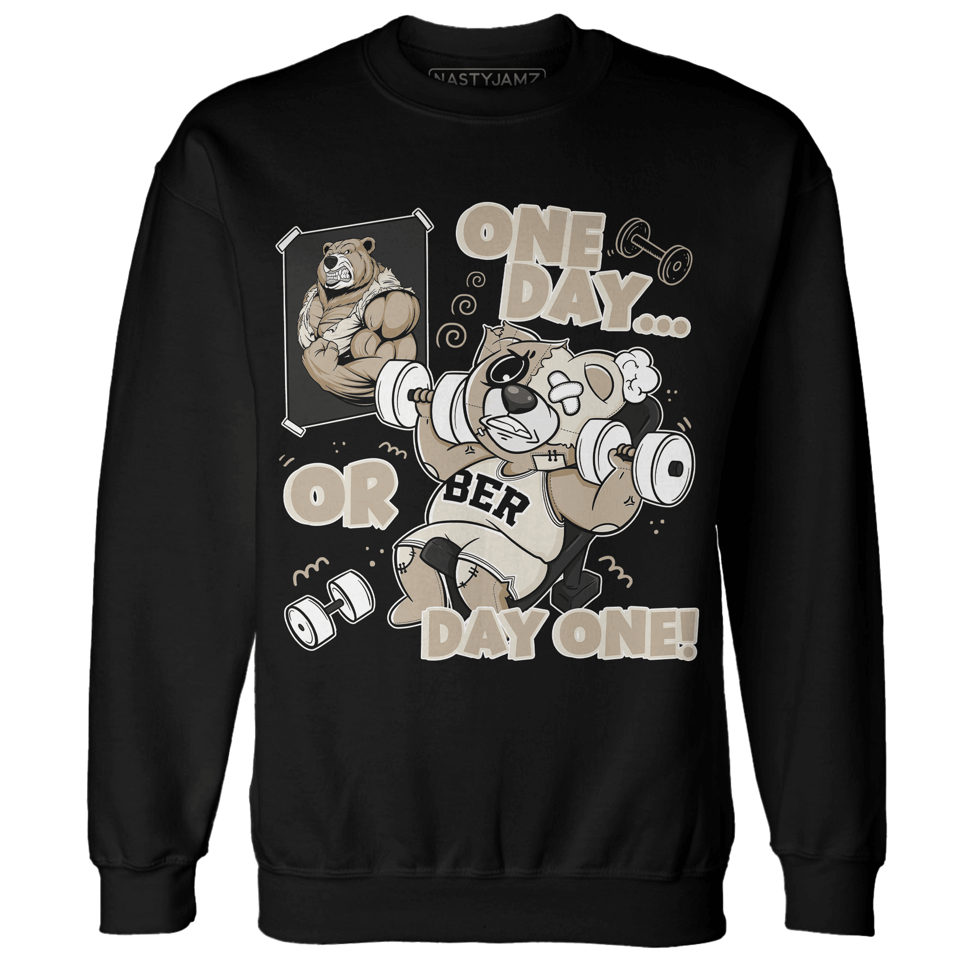 Latte 1s Sweatshirt Match BER Gymmer - NastyJamz