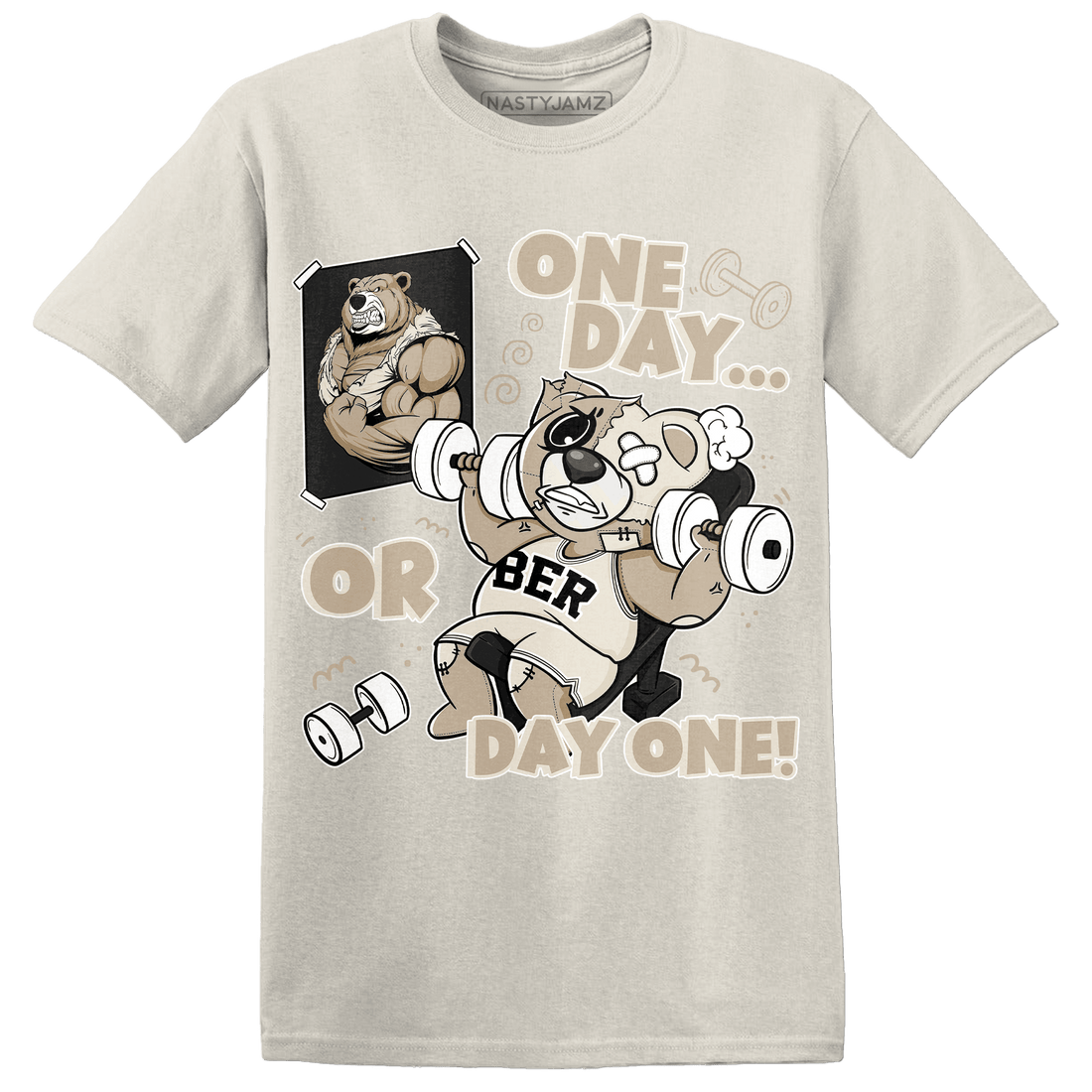 Latte 1s T Shirt Match BER Gymmer - NastyJamz