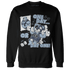 Mid Diffused Blue Grey 1s Sweatshirt Match BER Gymmer - NastyJamz