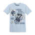 Mid Diffused Blue Grey 1s T Shirt Match BER Gymmer - NastyJamz