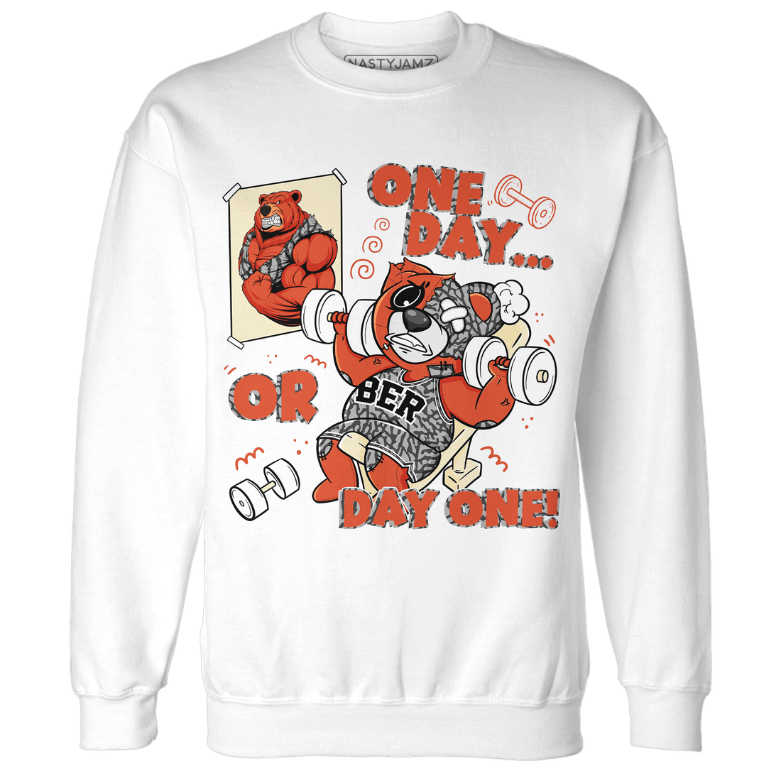 Georgia Peach 3s Sweatshirt Match BER Gymmer - NastyJamz