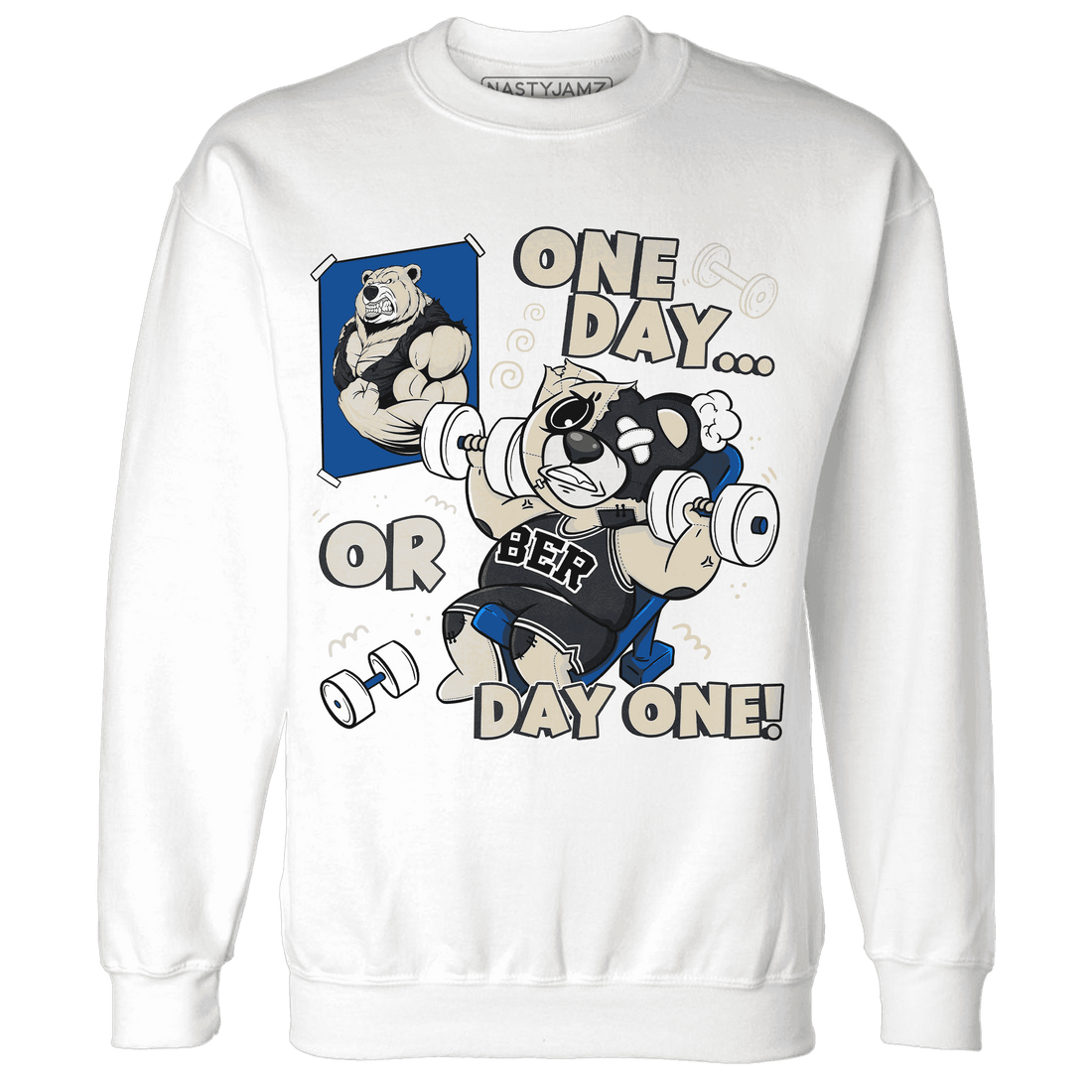 Quaiii 54 3s Sweatshirt Match BER Gymmer - NastyJamz