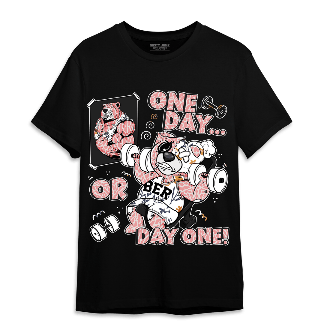 Red Stardust 3s T Shirt Match BER Gymmer - NastyJamz