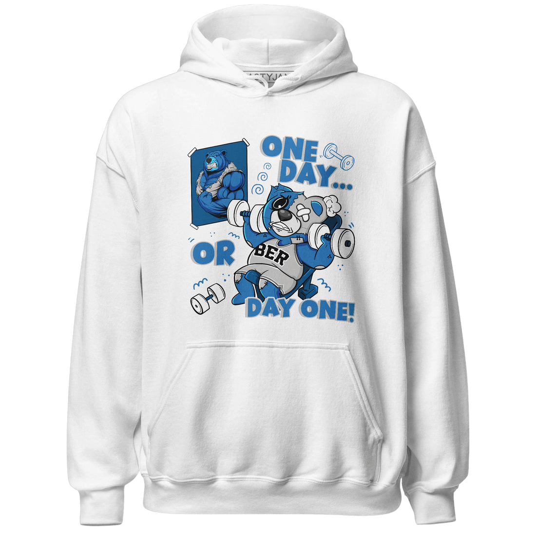 Industrial Blue 4s Hoodie Match BER Gymmer - NastyJamz