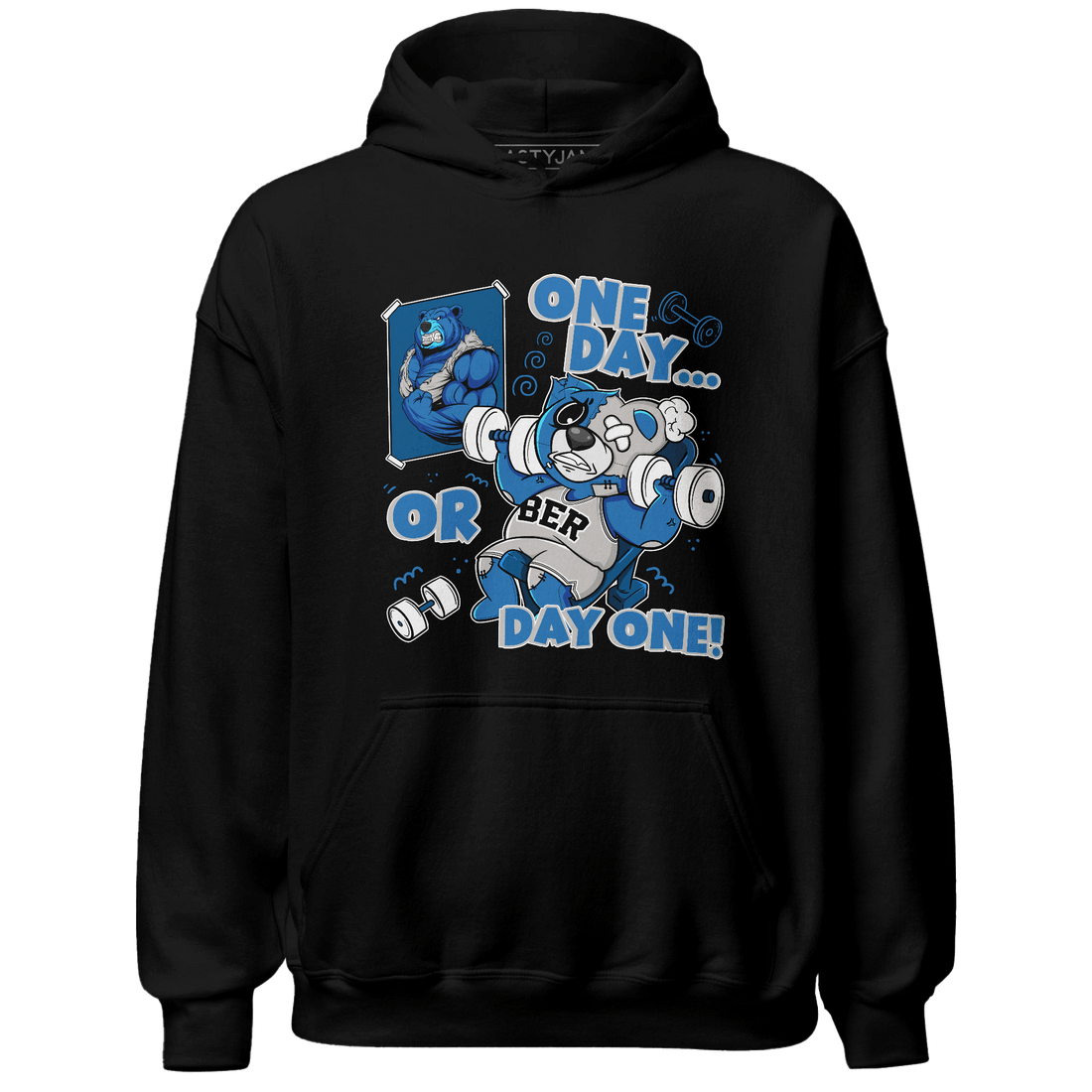 Industrial Blue 4s Hoodie Match BER Gymmer - NastyJamz