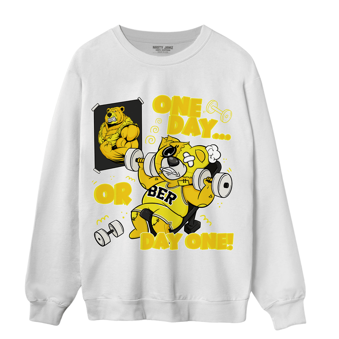 Vivid Sulfur 4s Sweatshirt Match BER Gymmer - NastyJamz