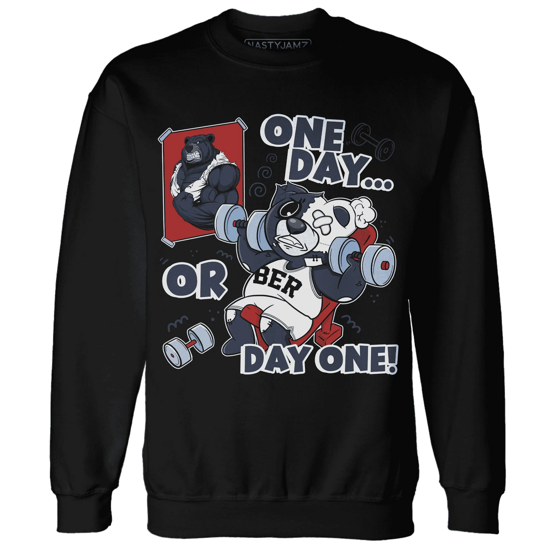 White-Navy-6s-Sweatshirt-Match-BER-Gymmer