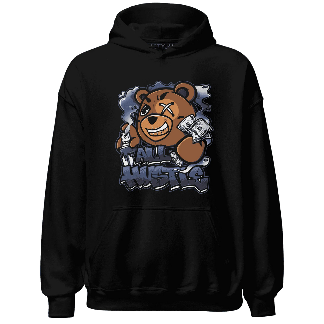 Low-Diffused-Blue-11s-Hoodie-Match-BER-Hustle-All-Day