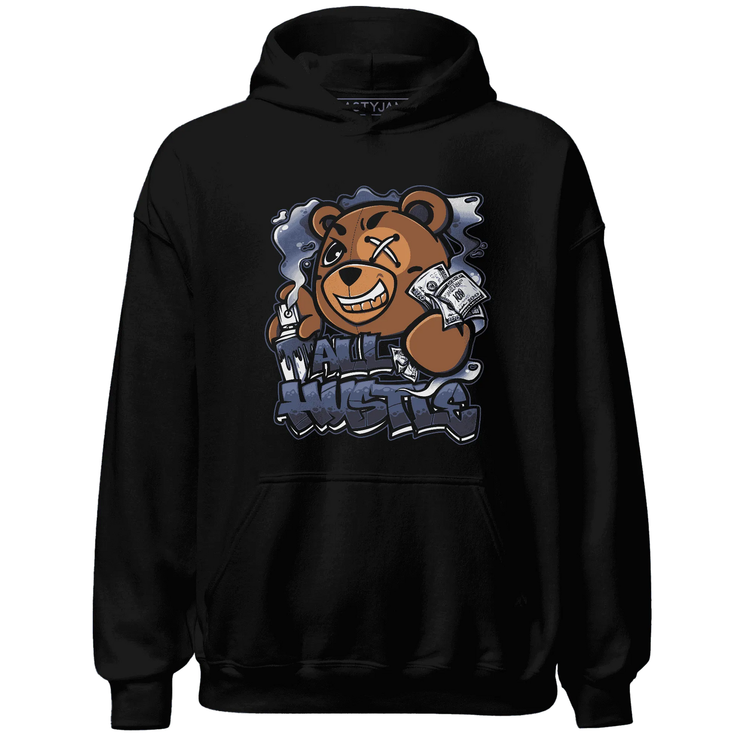 Low-Diffused-Blue-11s-Hoodie-Match-BER-Hustle-All-Day