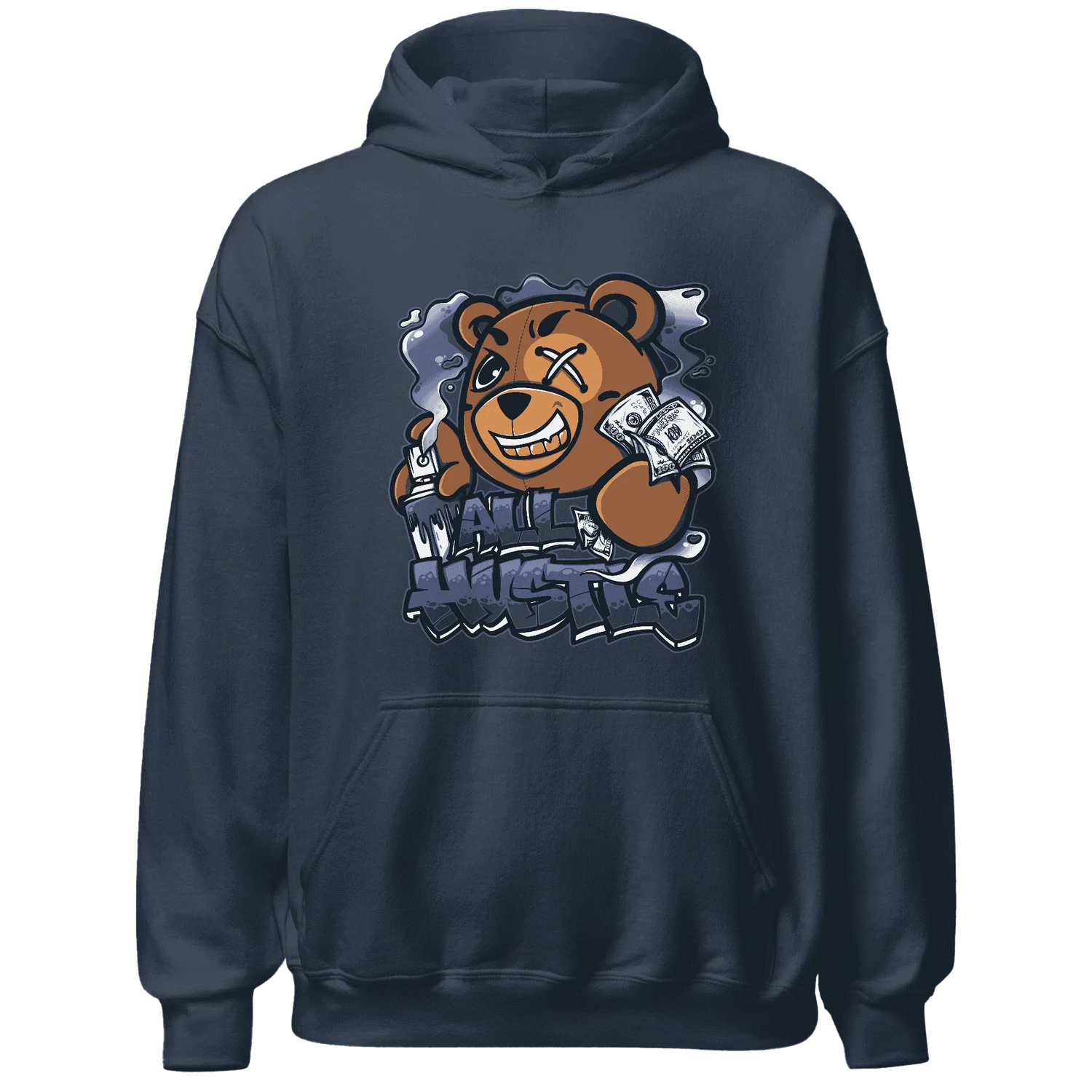 Low-Diffused-Blue-11s-Hoodie-Match-BER-Hustle-All-Day