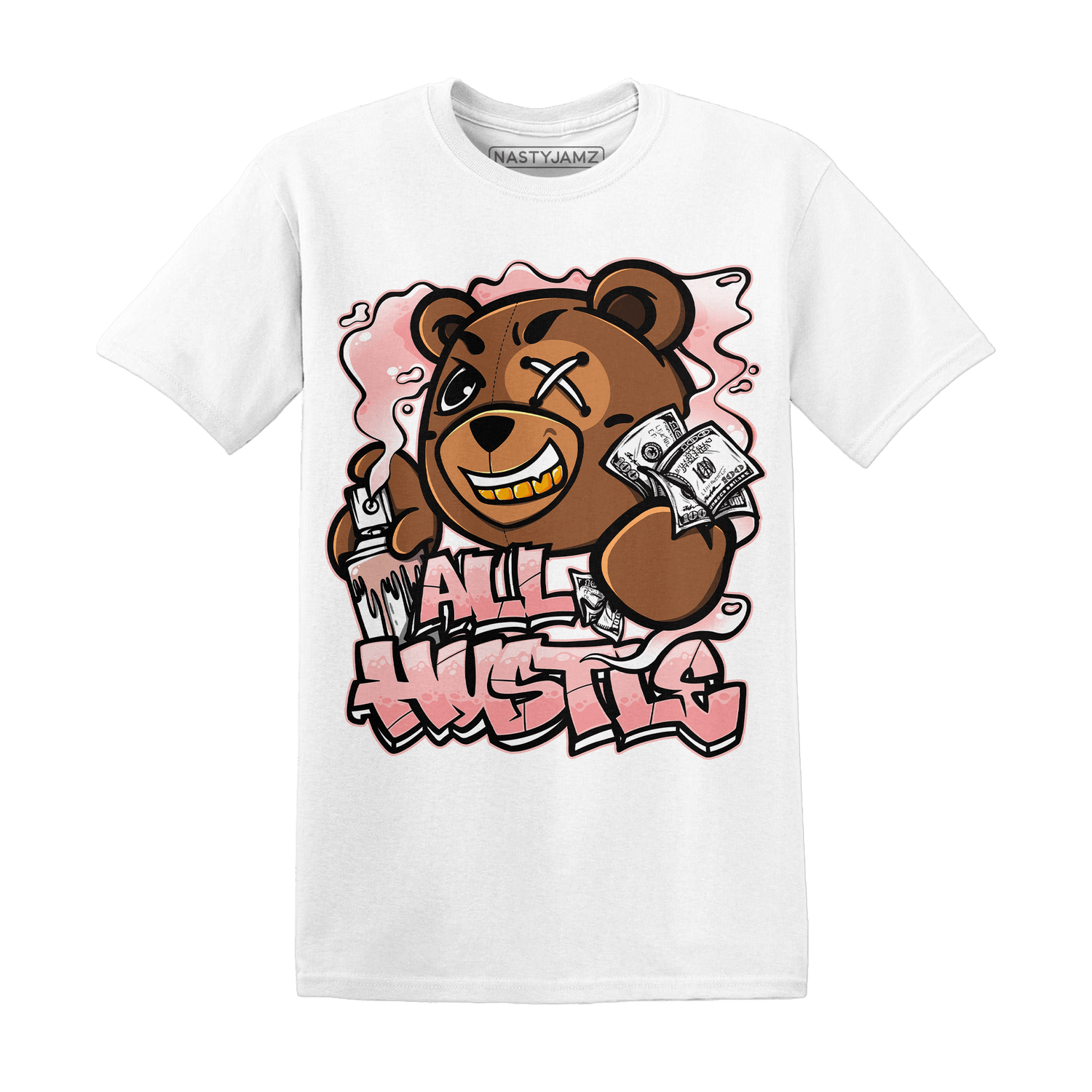 Low Legend Pink 11s T Shirt Match BER Hustle All Day - NastyJamz