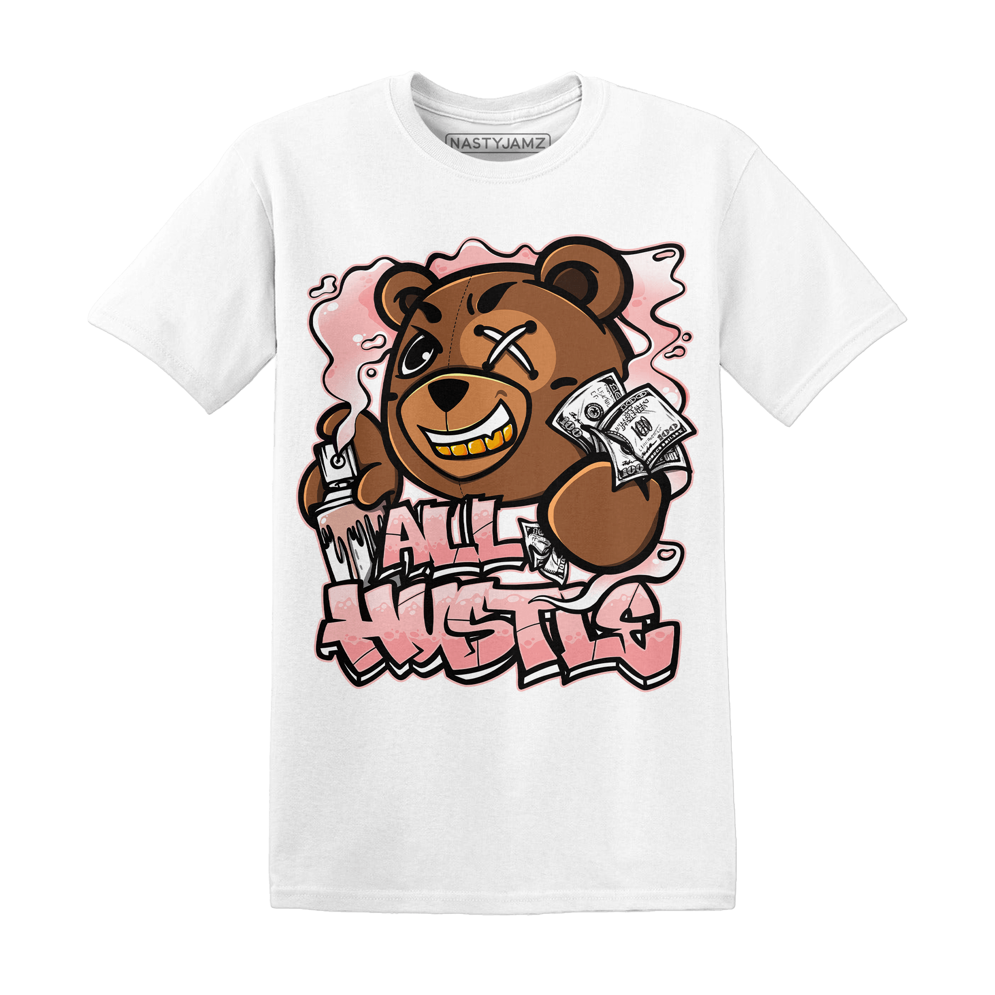 Low Legend Pink 11s T Shirt Match BER Hustle All Day - NastyJamz