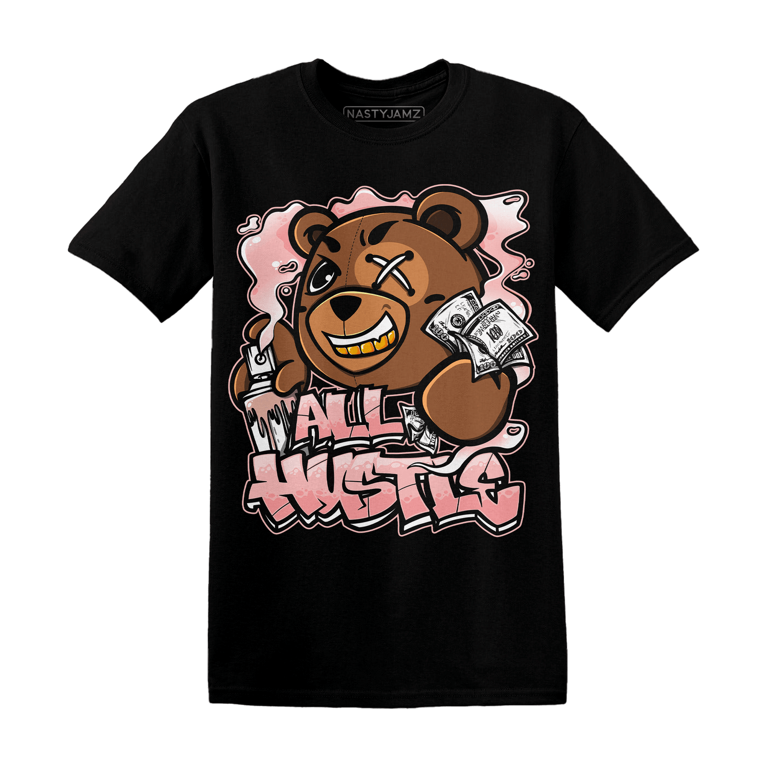 Low Legend Pink 11s T Shirt Match BER Hustle All Day - NastyJamz