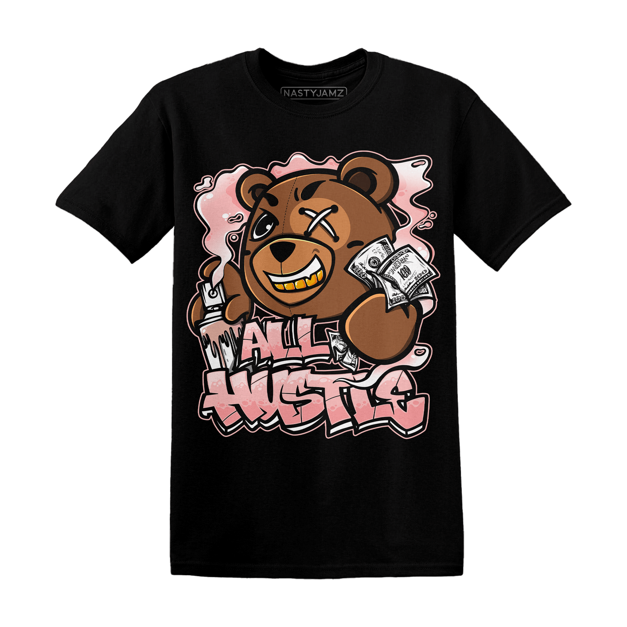 Low Legend Pink 11s T Shirt Match BER Hustle All Day - NastyJamz