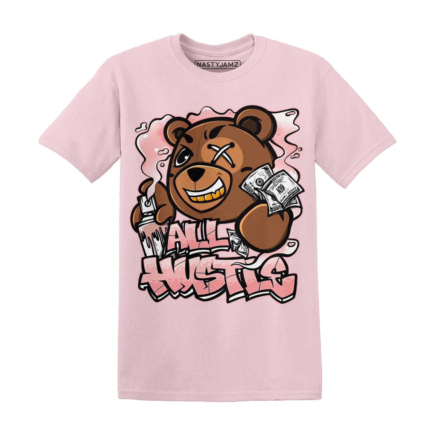 Low Legend Pink 11s T Shirt Match BER Hustle All Day - NastyJamz