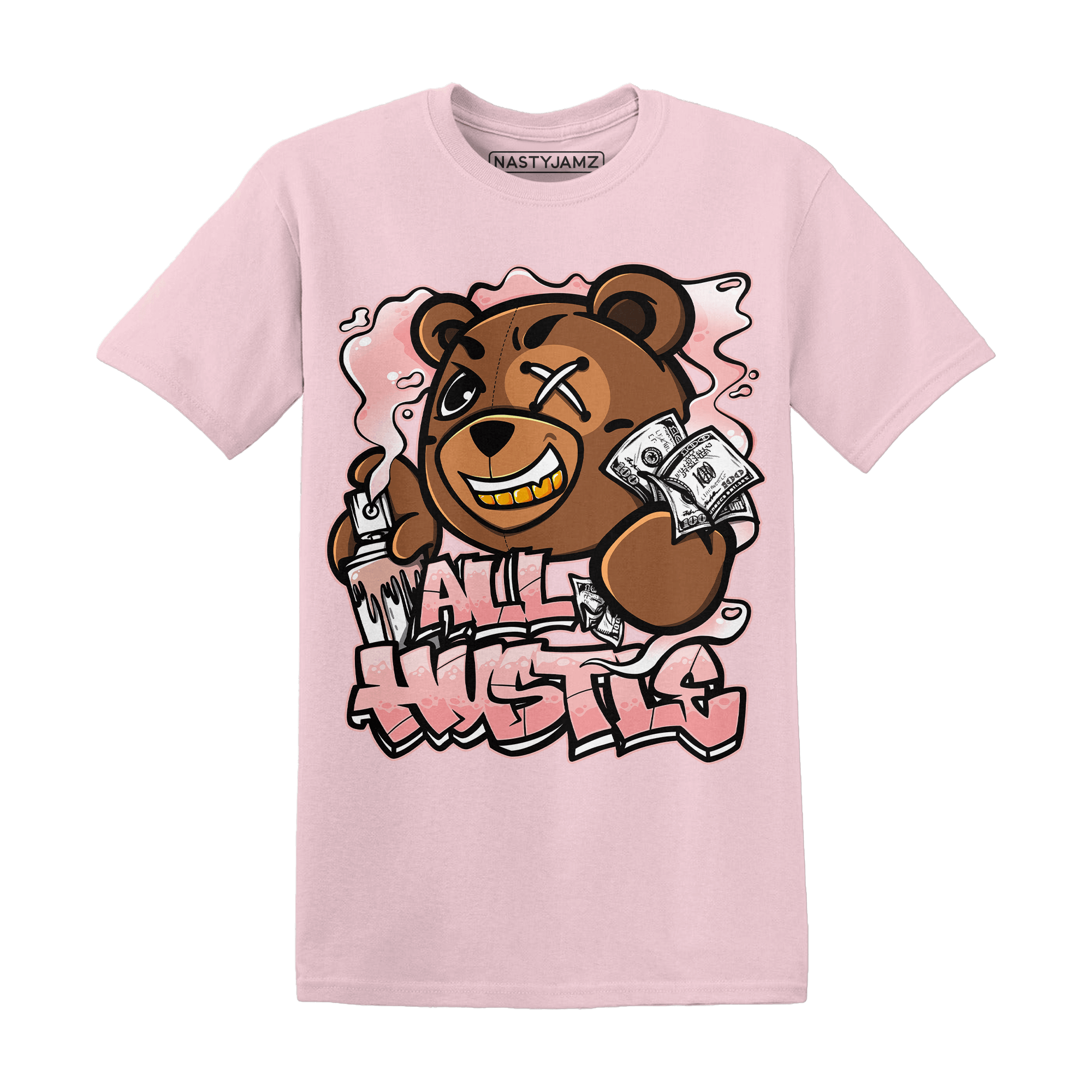 Low Legend Pink 11s T Shirt Match BER Hustle All Day - NastyJamz