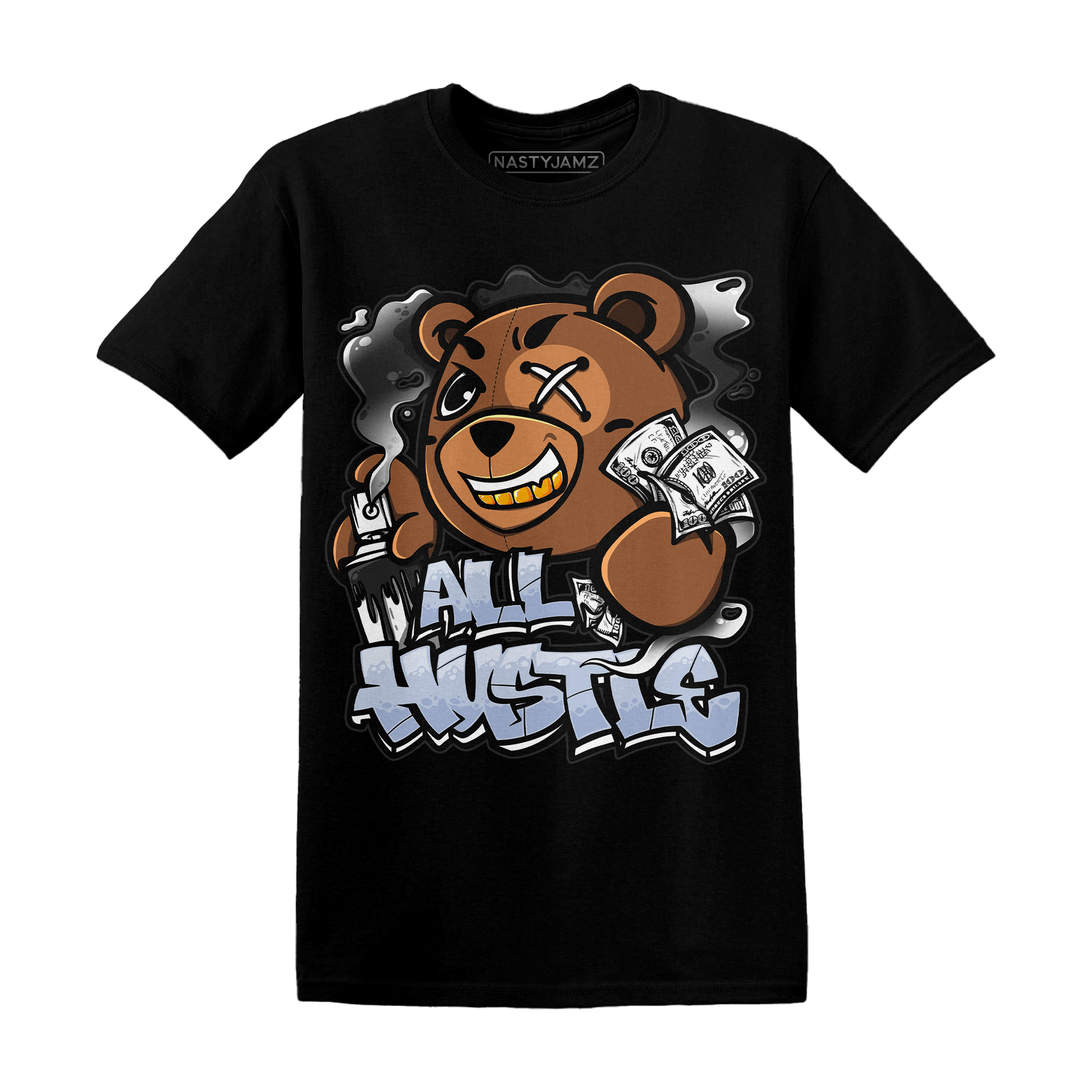 Low Space Jam 11s T Shirt Match BER Hustle All Day - NastyJamz