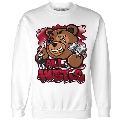 Retro Red Taxi 12s Sweatshirt Match BER Hustle All Day - NastyJamz