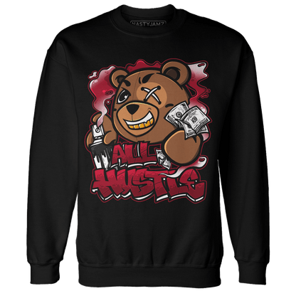 Retro Red Taxi 12s Sweatshirt Match BER Hustle All Day - NastyJamz