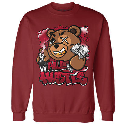 Retro Red Taxi 12s Sweatshirt Match BER Hustle All Day - NastyJamz