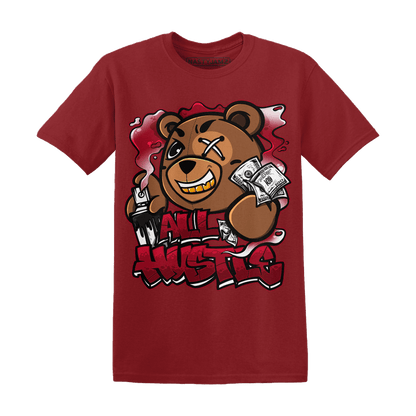Retro Red Taxi 12s T Shirt Match BER Hustle All Day - NastyJamz