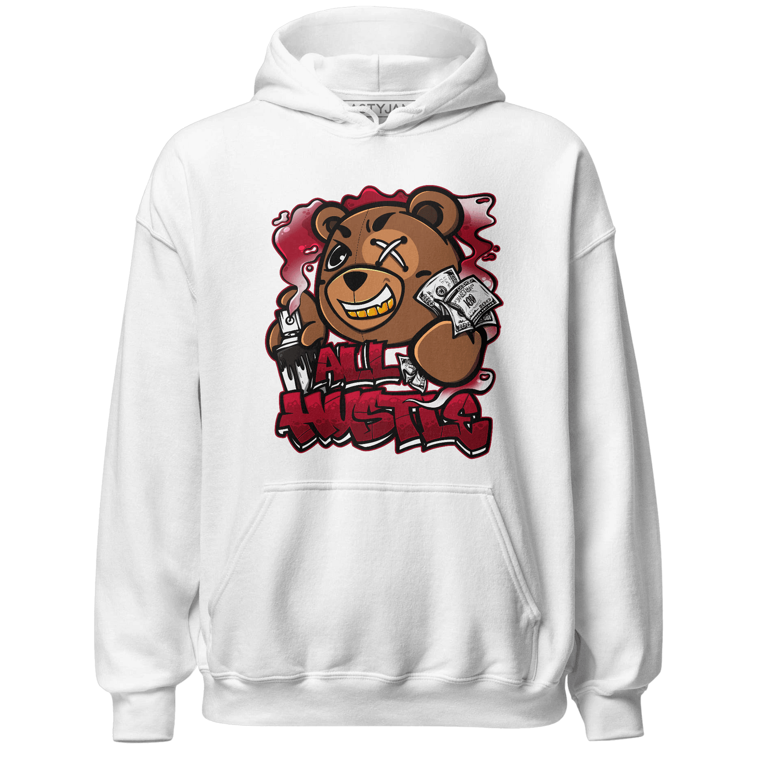 Retro Red Taxi 12s Hoodie Match BER Hustle All Day - NastyJamz