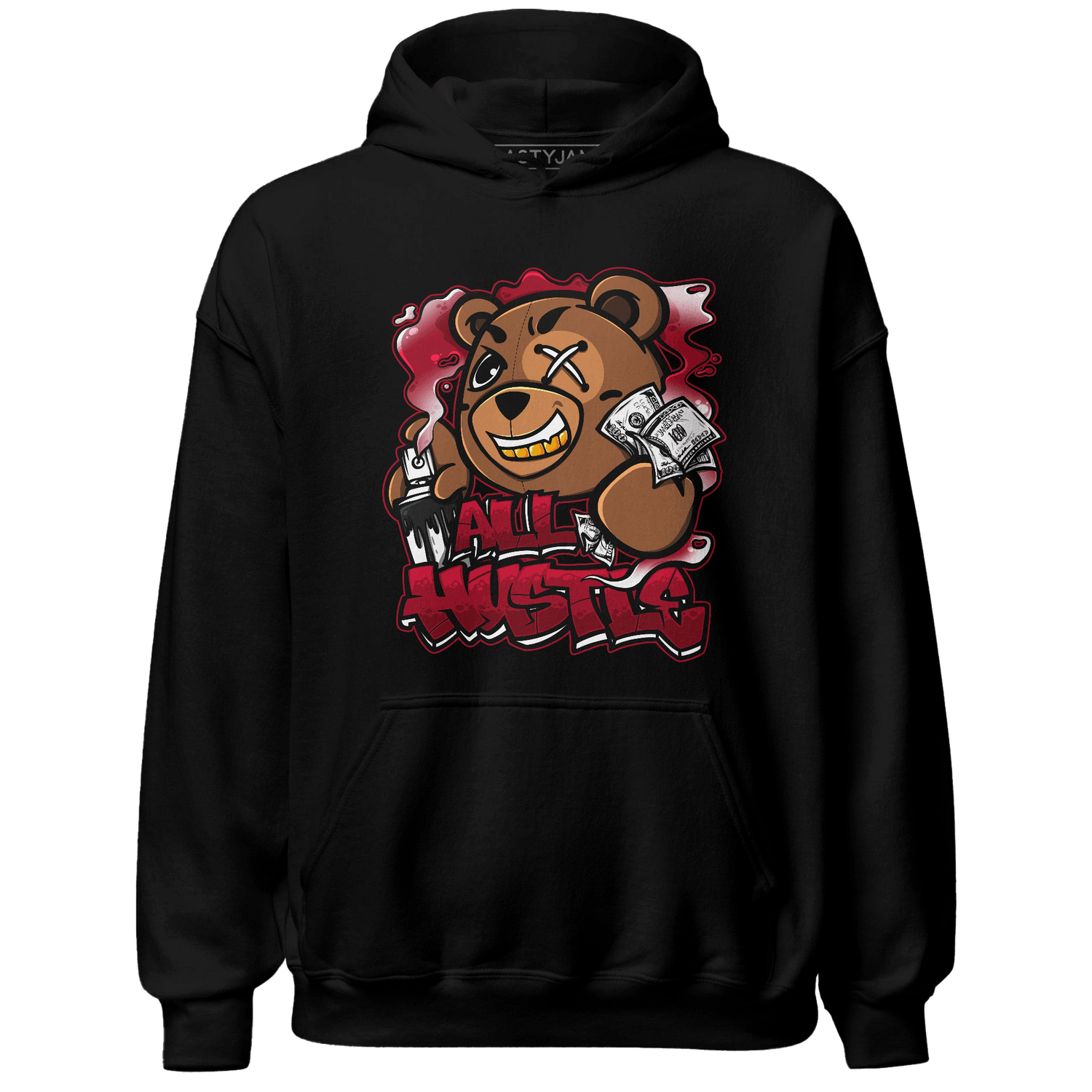 Retro Red Taxi 12s Hoodie Match BER Hustle All Day - NastyJamz