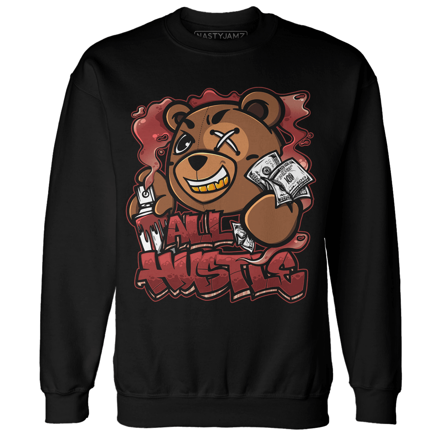 Dune Red 13s Sweatshirt Match BER Hustle All Day - NastyJamz