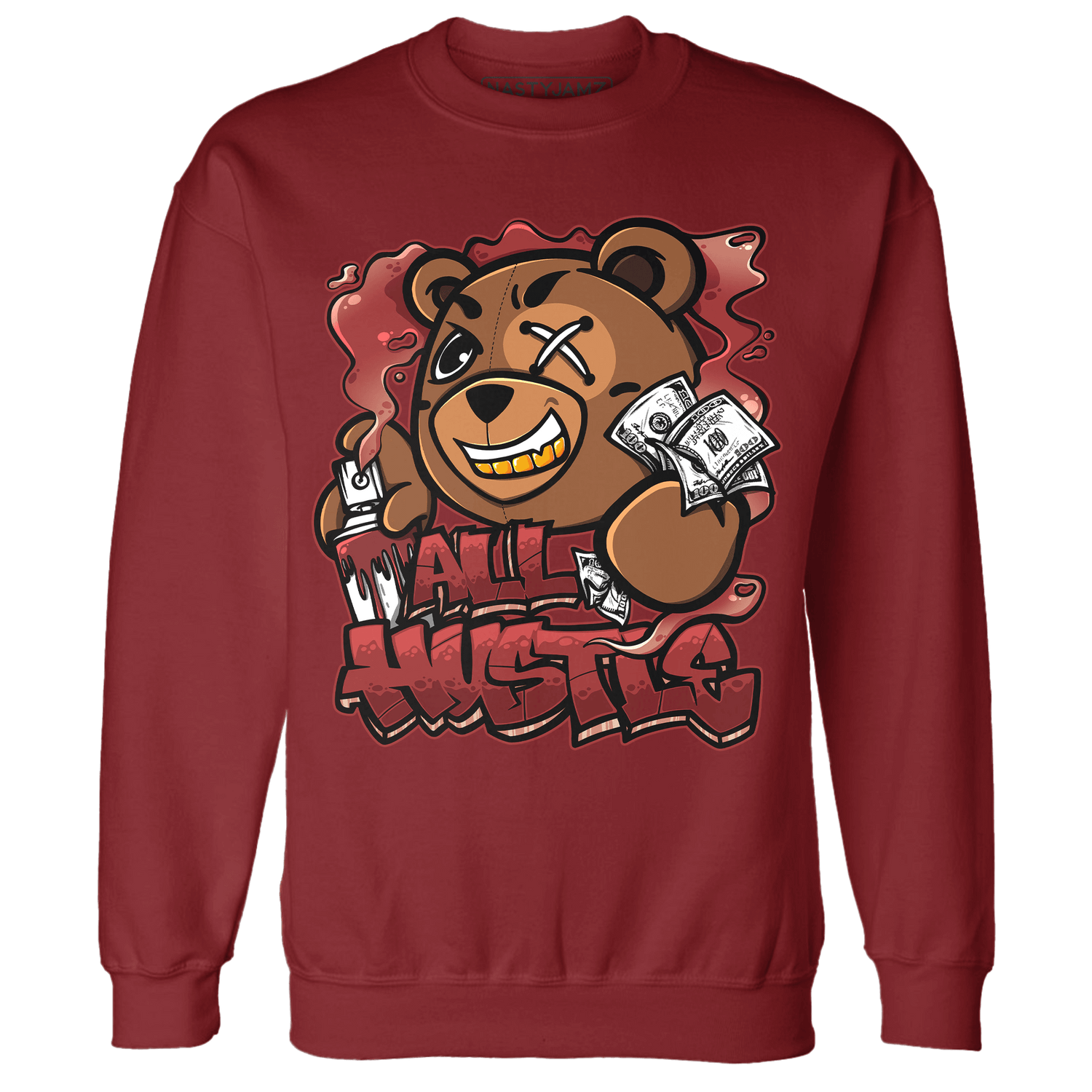 Dune Red 13s Sweatshirt Match BER Hustle All Day - NastyJamz