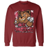 High 85 Metallic Burgundy 1s Sweatshirt Match BER Hustle All Day - NastyJamz