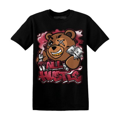 High 85 Metallic Burgundy 1s T Shirt Match BER Hustle All Day - NastyJamz