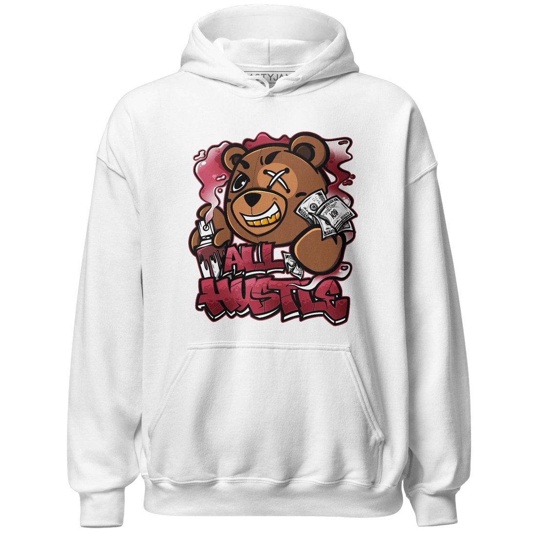 High 85 Metallic Burgundy 1s Hoodie Match BER Hustle All Day - NastyJamz
