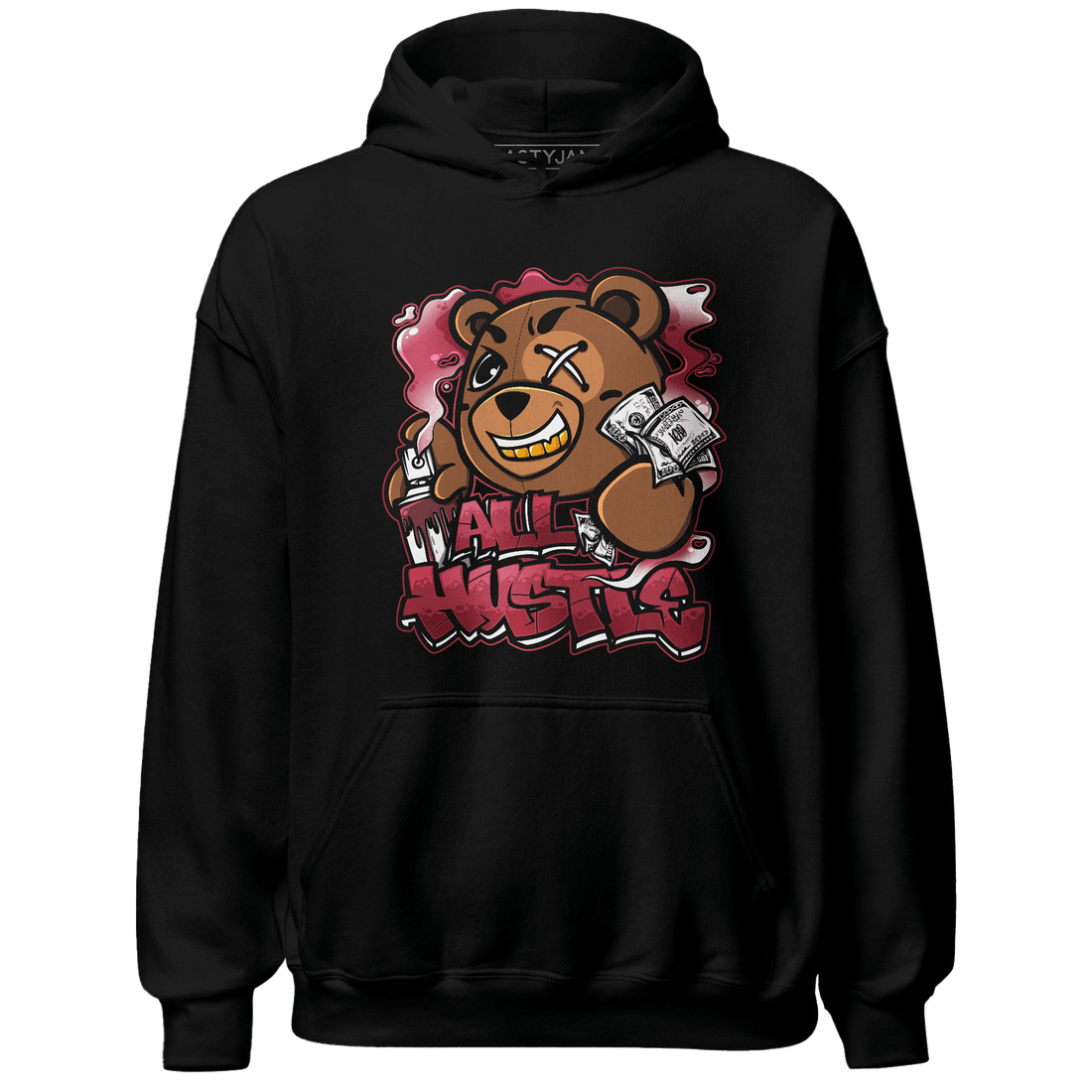 High 85 Metallic Burgundy 1s Hoodie Match BER Hustle All Day - NastyJamz