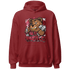 High 85 Metallic Burgundy 1s Hoodie Match BER Hustle All Day - NastyJamz