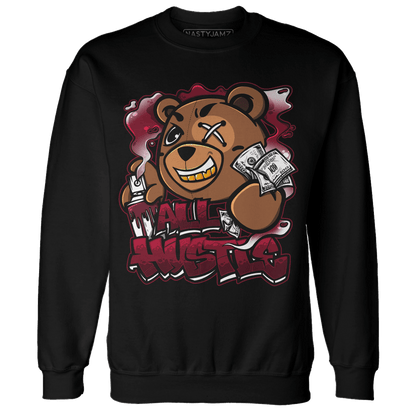 High White Team Red 1s Sweatshirt Match BER Hustle All Day - NastyJamz