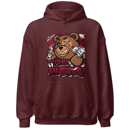 High White Team Red 1s Hoodie Match BER Hustle All Day - NastyJamz