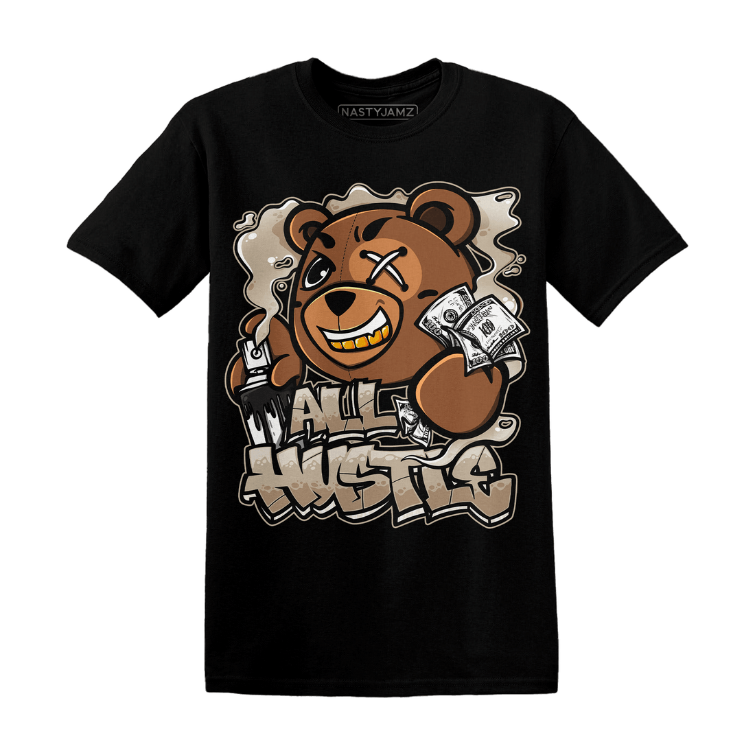 Latte 1s T Shirt Match BER Hustle All Day - NastyJamz