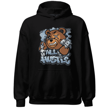 Mid Diffused Blue Grey 1s Hoodie Match BER Hustle All Day - NastyJamz