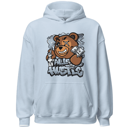 Mid Diffused Blue Grey 1s Hoodie Match BER Hustle All Day - NastyJamz