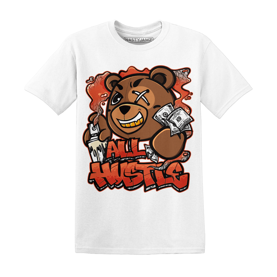 Georgia Peach 3s T Shirt Match BER Hustle All Day - NastyJamz